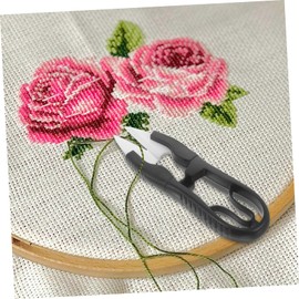 DOITOOL 5pcs Sturdy U Shaped Portable Scissors for Sewing Durable Handcraft Trimming Tool for Embroidery Cross Stitch and Needlework Lightweight Design with Protective Cover