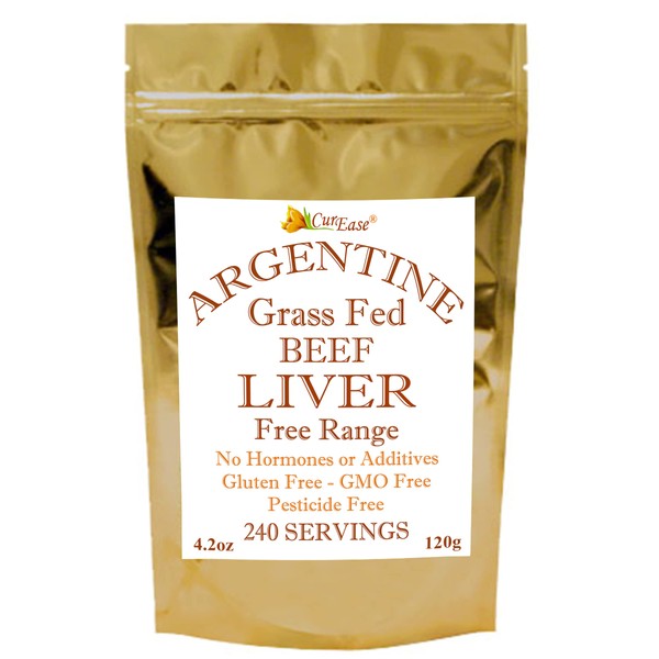 Beef Liver Powder - Argentine Grass Fed & Finished - Undefatted - 4.2 oz 240 Servings