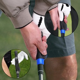 Golf Grip Trainer to Help Correct Hand Position, Golf Club Grip Hand Shape Corrector, Golf Swing Grip Training Aid Practice Tool (Blue)