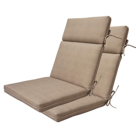 sewker Outdoor Adirondack Chair Cushions Patio, Indoor High Back Chair Cushion - Set of 2 Tan