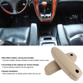 2pcs Seat Armrest Cover Leather Arm Rest Cover for Lexus RX 300 2003 RX 330 2004 2005 2006 RX 350 2007 2008 2009 (Beige)