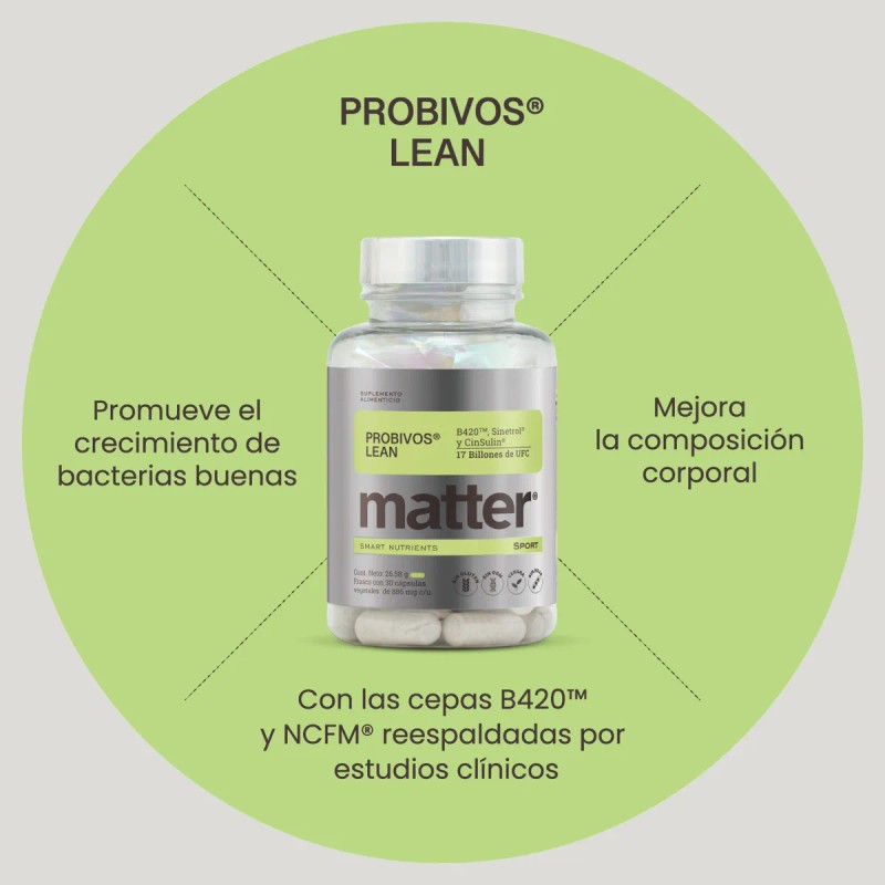 MATTER SMART NUTRIENTS - Probivos Lean con Bifidobacterium Lactis Cinsulin
