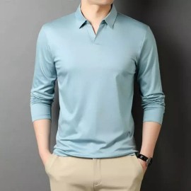 Johnny 남성패션 카라넥티 조니 솔리드 긴팔 티 터틀넥 스판 덱스 스킨 소재 기초 대중 DL1 [그레이] Men's Fashion Collared Neck Johnny Solid Long Sleeve Turtleneck Stretch Skin Material Basic Popular DL1 [Gray]
