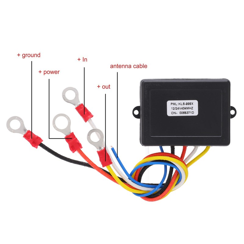 Wireless Winch Remote Control Kit with Receiver 12V 24V 75ft