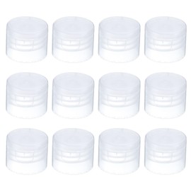 PATIKIL 28/410 Replacement Flip Caps 1.1" Inner Diameter Plastic Reusable Non Spill Bottles Lids Paint Dispensing Sucks Ease Shampoo Beverage Bottles Clear