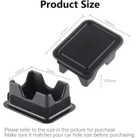 TXWWXT Bed Rail Stake Pocket Covers Fit for Dodge RAM 1500 2019 2020 2021 2022 2023 2024 2025 2026 Truck Accessories Caps Rear Holes Plugs Covers Black 2Pcs