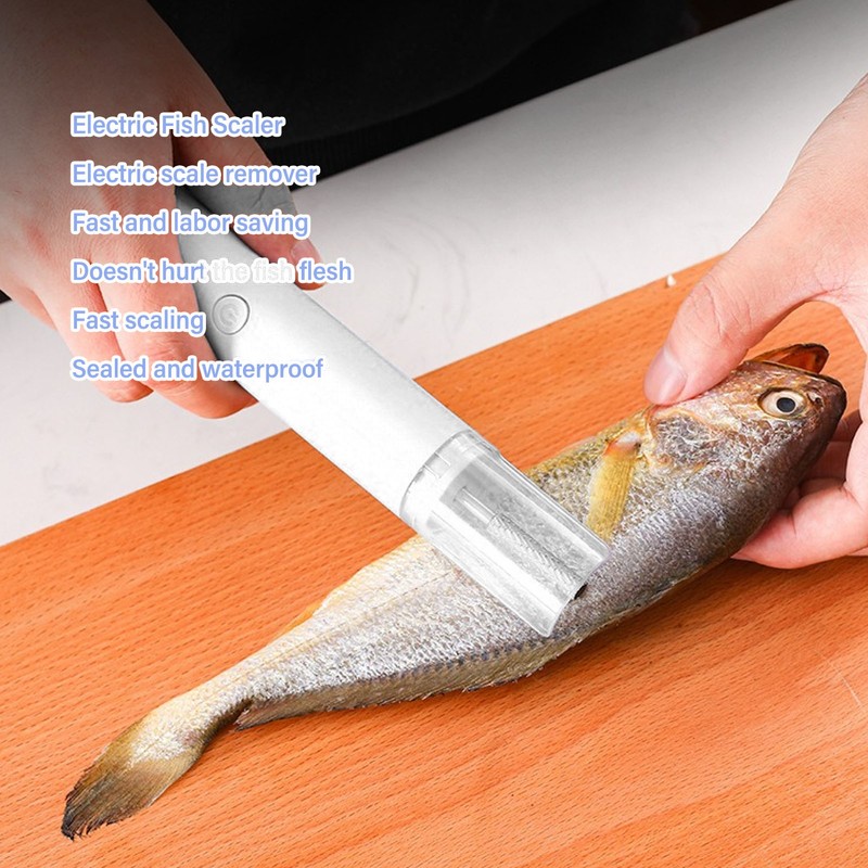 Electric Fish Scaler Automatic Handheld Quick Efficient ABS Stainless Steel