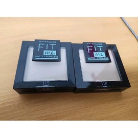 Maybelline New York (2) Maybelline Fit Me Matte & Poreless Powder 9g 115 Ivory