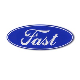 Proud Store Online Domed Fast Ford ECOBEAST Emblem Blue ecoboost eco Boost Turbo Car Sticker 3D to use with/Compatible with Ford Racing Fast Ecoboost Turbo (5.5") Ford