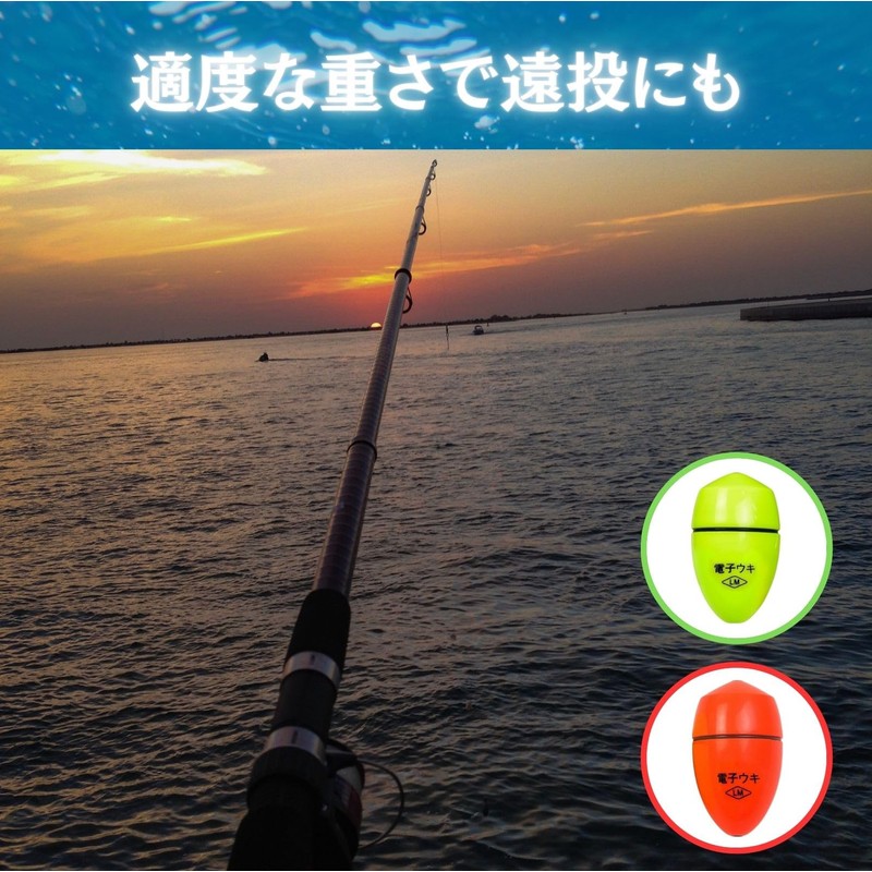 HALSUN LED Electric Float Conical Float Fishing Ball Float Far