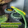 NoraPet Magnetic Reptile Feeder Ledge, Crested Gecko Feeding Ledge with