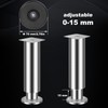 LRHAFET Furniture Feet, Height Adjustable, Furniture Legs, Metal Stainless Steel,