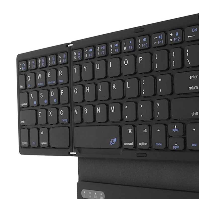 Foldable Bluetooth Keyboard Low Latency Bluetooth 5.1 Full Size Keyboard