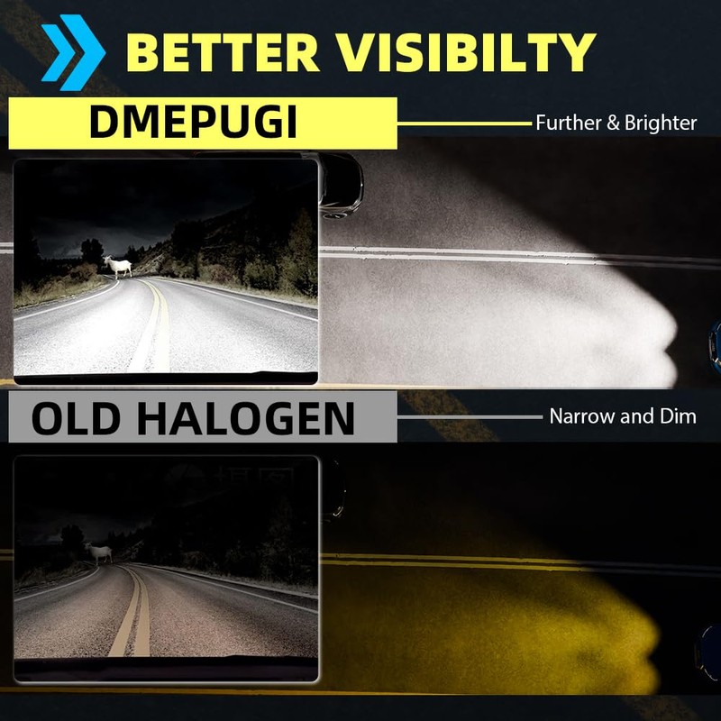 DMEPUGI Compatible With Buick Encore 2013-2020 halogen headlight Bulbs, 9005/HB3/H10