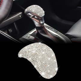 TOMALL Bling Car Gear Shift Knob Cover Compatible with Kia Forte 2019-2023 Crystal Shifter Gear Lever Diamond Shift Panel Trim Accessories for Car Interior Center Console Shifter Cover