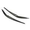 1Pair Headlight Eyelid Trim Protective Stylish Carbon Fiber Headlight Eyebrow