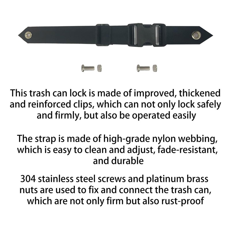 Foxmox Trash-Can Lock for Animals: Garbage Can Lid Locks for