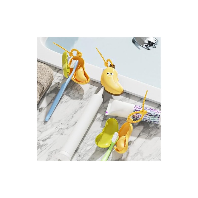 Cartoon Banana Forma De Dientes Protector Higiendees Portátiles Higiende