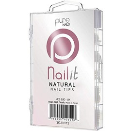 Pure Nails Natural Nail Tips Pack - (100 Nail Tips) (N113)
