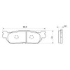 Daytona 44155 Brake Pad for Motorcycles, Hyper Pads (Semi-Metal Pads),
