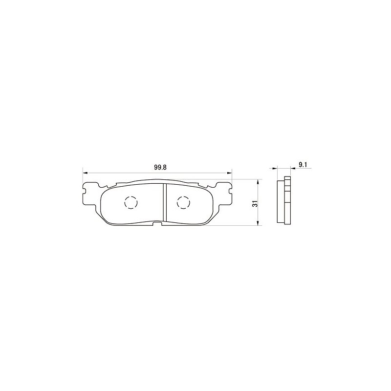 Daytona 44155 Brake Pad for Motorcycles, Hyper Pads (Semi-Metal Pads),