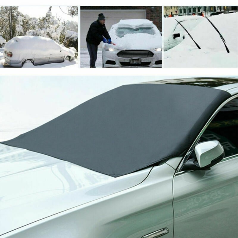 Magnetic Car Sun Shade Cover with Flap and Safety Strap