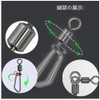 Granmagazz 10 Pcs Double Screw Sarkan Swivels Fishing Tackle Octopus