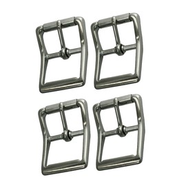 Paquete de 4 hebillas de rodillo de acero inoxidable #150 de 1-1/4 pulgadas para aplicaciones marinas, exteriores y tachuelas, no se oxidan