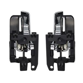 MCamooer Inner Handle for Qashqai J10 JJ10 Door Handle Inside Left and Right Inside 2007-2013 ABS Plastic 2 Pieces L Shape Polished Ambidextrous Fashion No Lock