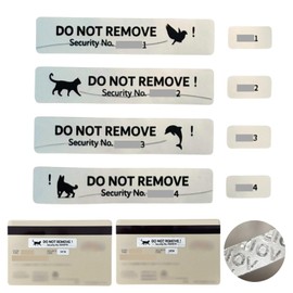 Credit Card Security Seal No Residue Serial Numbered Large and Small Sticker Clicker Number Protection Smart Silver 8 Cards