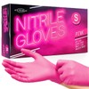 JFA Medical Small Size Disposable Powder Free Pink Nitrile Gloves