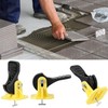 QWORK Tile Leveling System Kit, 100 Pcs Reusable Levelers, Floor