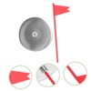BIUDECO 1set Thickened Golf Hole Cup Flag Stainless Steel and
