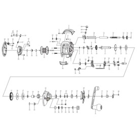 DAIWA Reel Genuine Parts 16 Lead 150H Handle Part Number 76 Part Code 1H1628 006150581H1628