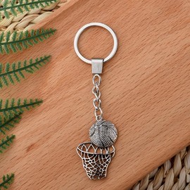 Basketball Player Gifts for Son Grandson Birthday Gifts for Nephew Basketball Fans Basketball Hoop Keychain Gifts for Men Women Basketball Team Gifts for Boys Teen Basketball Bag Charms for Backpack