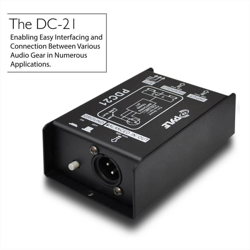 Unknown Pyle PDC21 Premium Direct Injection Audio Box, 1/4" Connector,