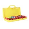 8 Note Colorful Resonator Bells with Case Removable Plates Plastic