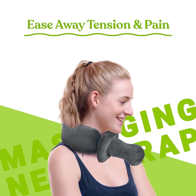 PURSONIC Portable Neck & Shoulder Adjustable Massaging Wrap with Soothing