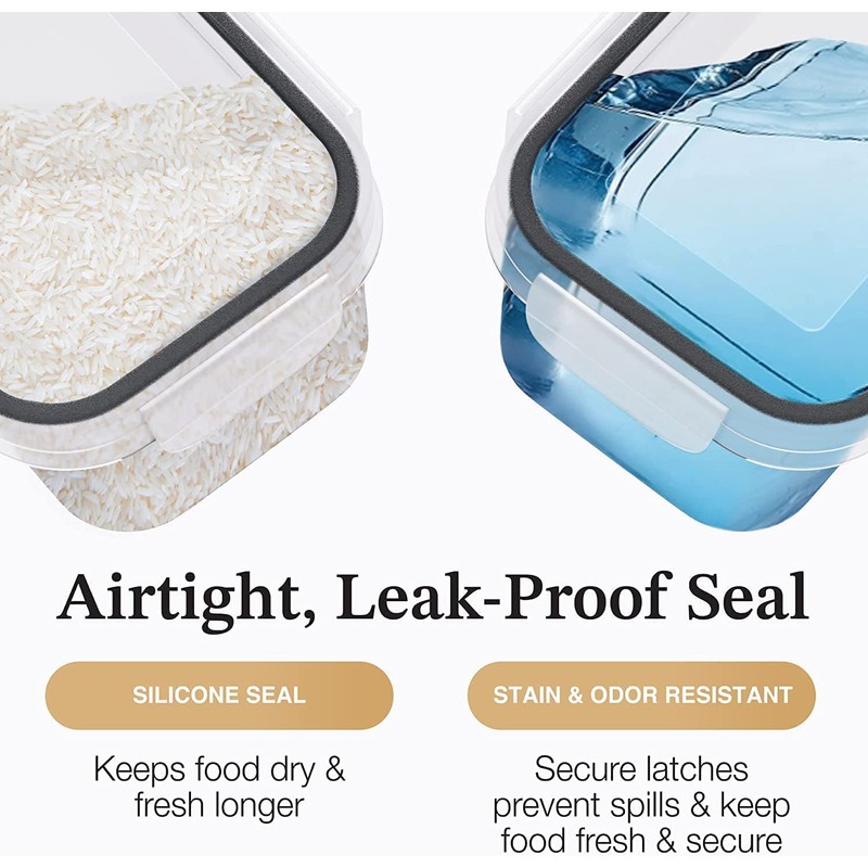 Chef's Path Airtight Food Storage Container Set with Lids -