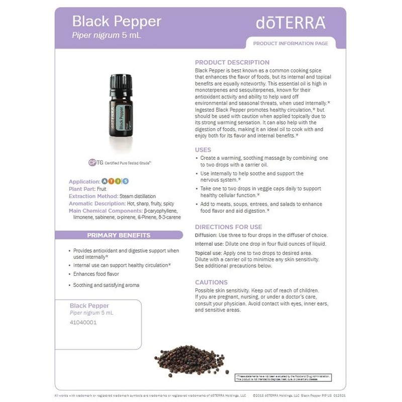 doTERRA Black Pepper Essential Oil 5ml