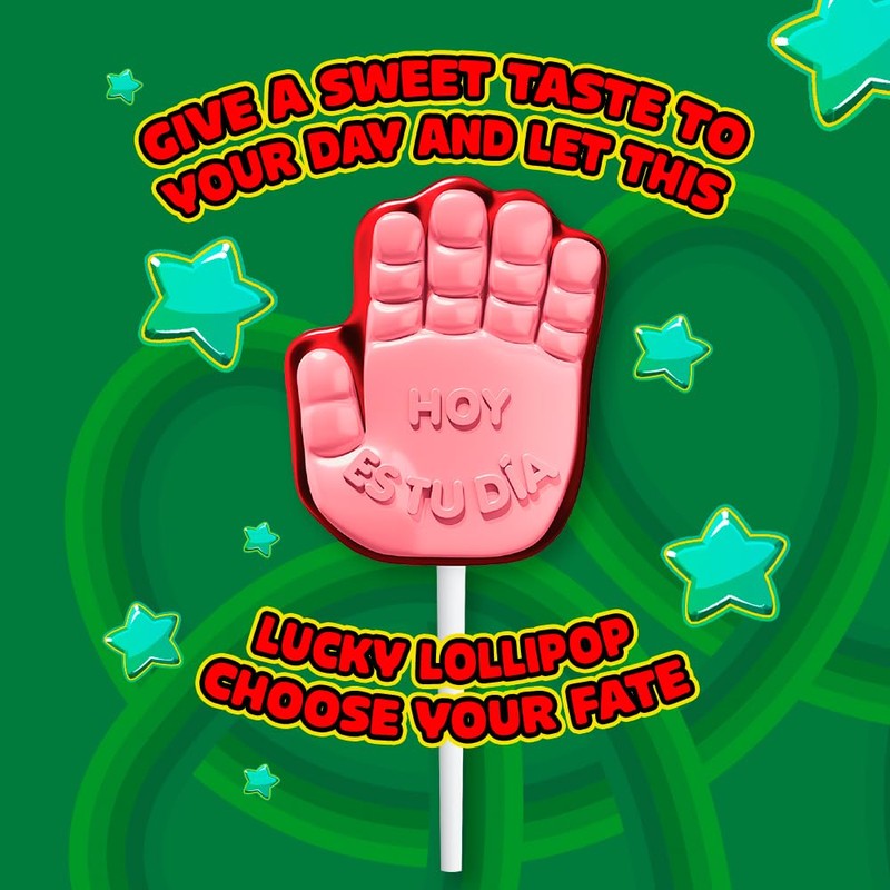 Vero Manita Paletas Strawberry & Cherry Flavored Lollipop (40 Count