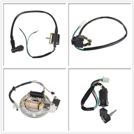 labwork Wiring Harness Ignition Coil CDI Magneto Stator Replacement for 4 Stroke 49cc 50cc 70cc 110cc 125cc 140cc Dirt Bikes