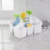 Sterilite Plastic Divided Portable Cleaning Supplies Caddy Organizer Basket