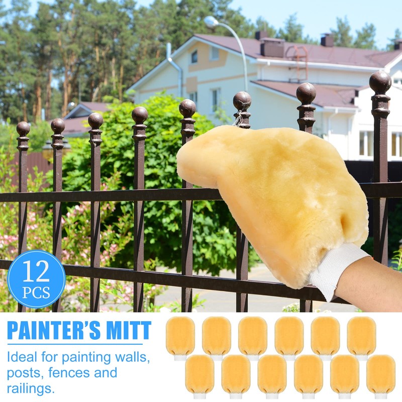 Remerry 12 Pcs Painters Mitt Paint Gloves Painters Tool Dusting