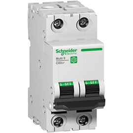 Schneider Electric – Multi9 C60SP Miniature Circuit Breaker (MCB), 2-Pole, 8A, D Tripping Curve, 10kA (UL1077), 10kA (IEC/EN 60947-2) Short Circuit & Overload Protection