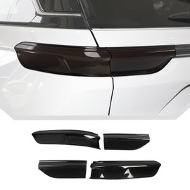 JeCar Smoked Tail Light Cover Trim Guards for 2021-2024 Jeep Grand Cherokee