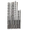 8Pcs Hammer Drill Bit Carbide Tip 2 Flute Drilling Tool