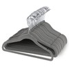 Clothes Hangers, Pack of 30 Velvet Grey Hangers with 360°