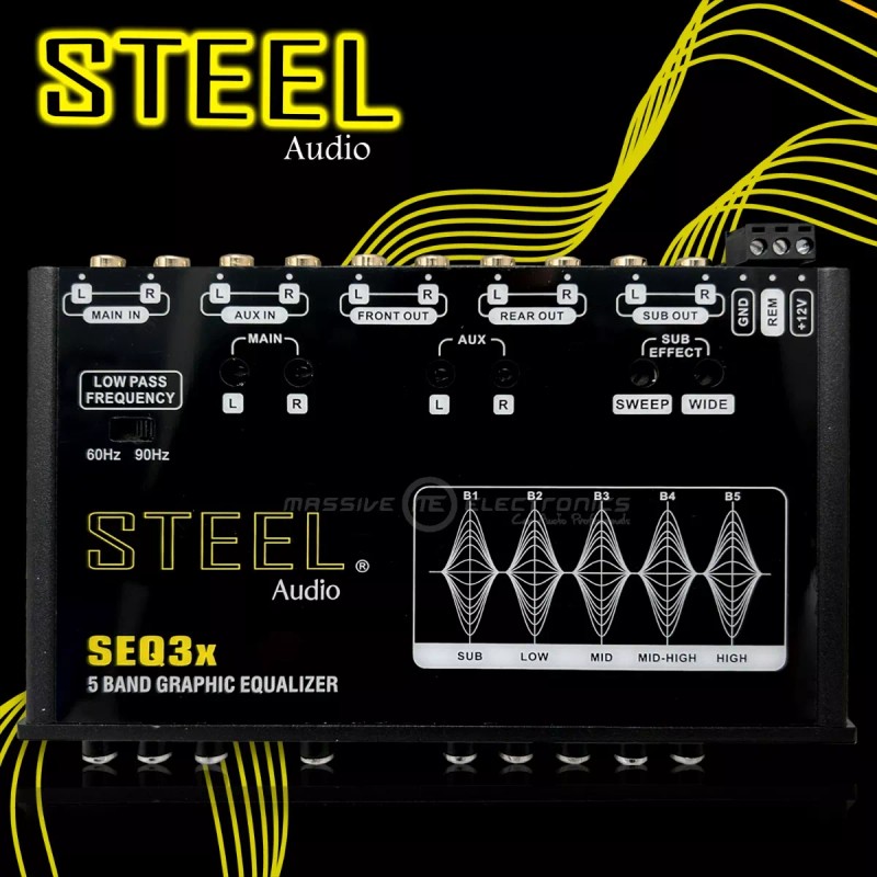 Steel Ecualizador Con Epicentro Steel 5 Bandas Seq3x Line Driver