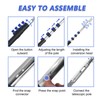 SKGPOLE 16FT Swimming Pool Pole with Brush, Upgraded Pool Pole
